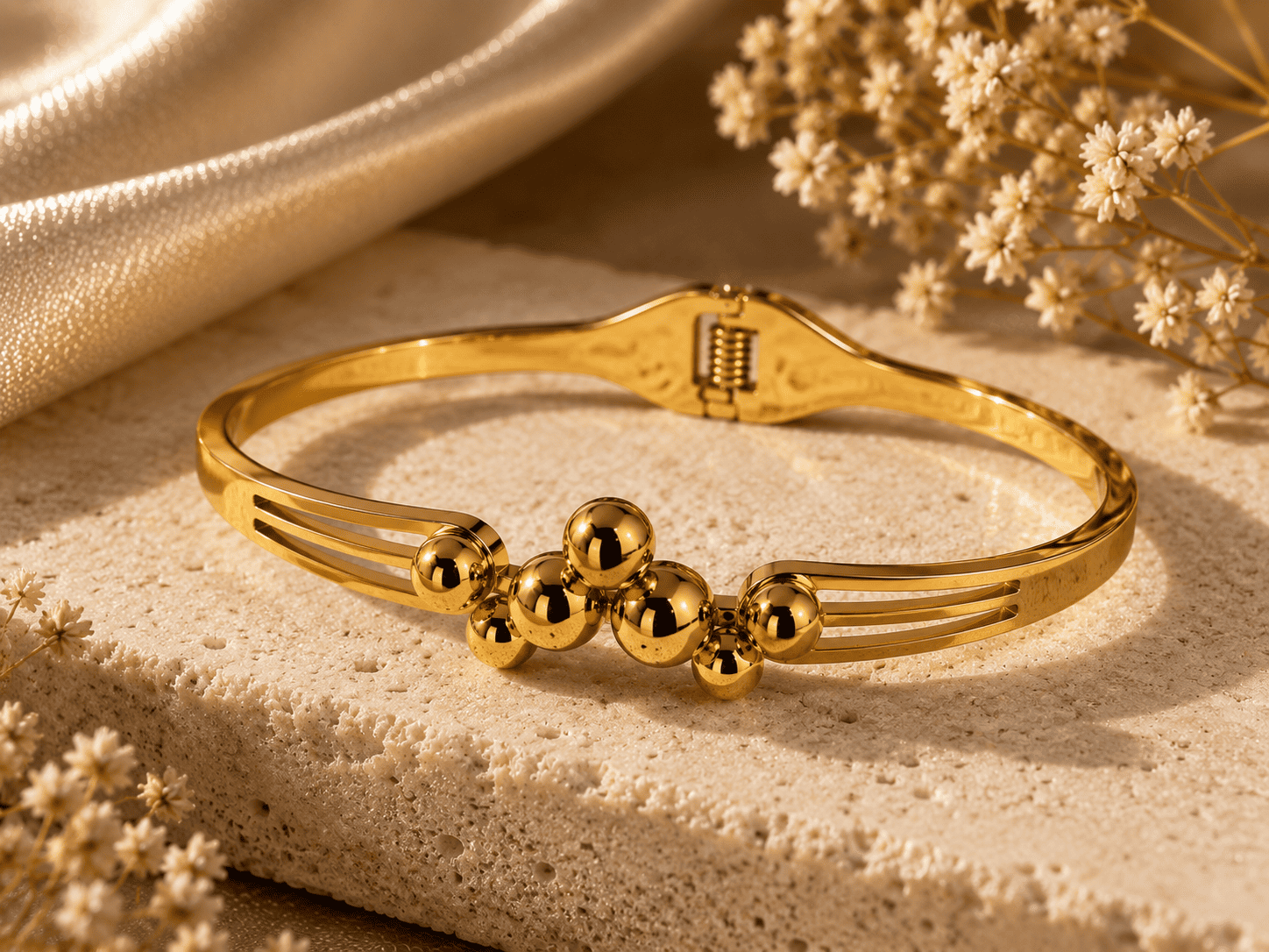 Celeste Orb Cuff Bracelet